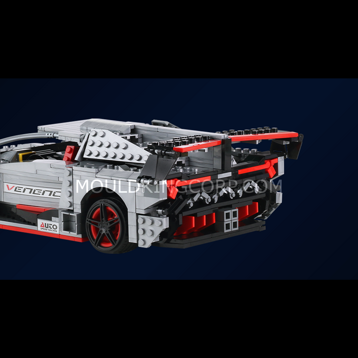 Mould King 13110 NO.VENENO Concept Track Hypercar Model Building Set | 1,170 Pcs