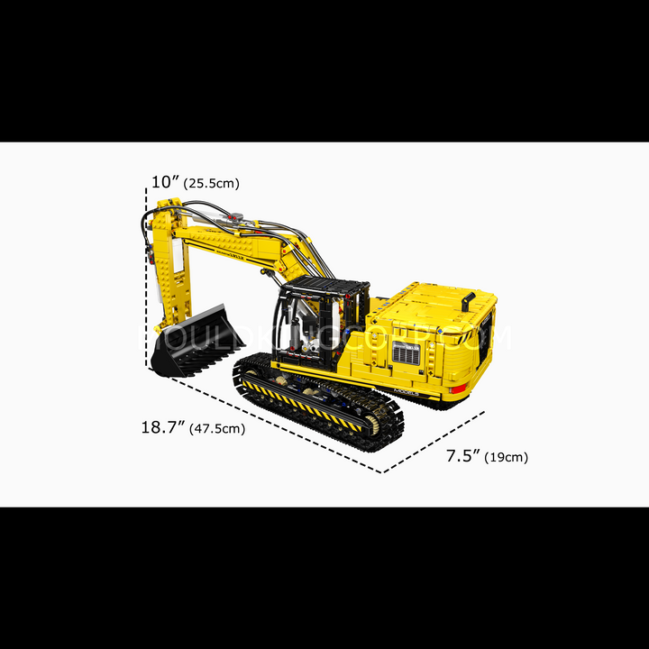 MOULD KING 13112 Tracked Excavator Remote Controlled Building Set | 1,830 PCS