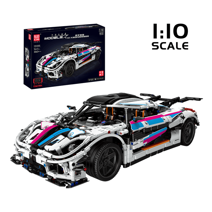 Mould King 13120S Regera Hypercar Remote Controlled Model Building Set | 3,063 PCS