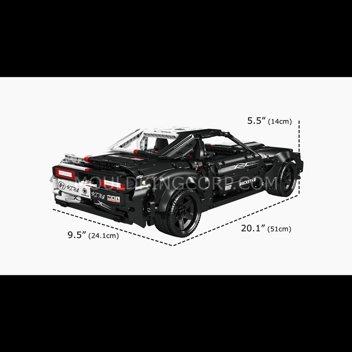 MOULD KING 13128 Ferngesteuertes Hellcat Muscle Car Bauset | 1678 PCS