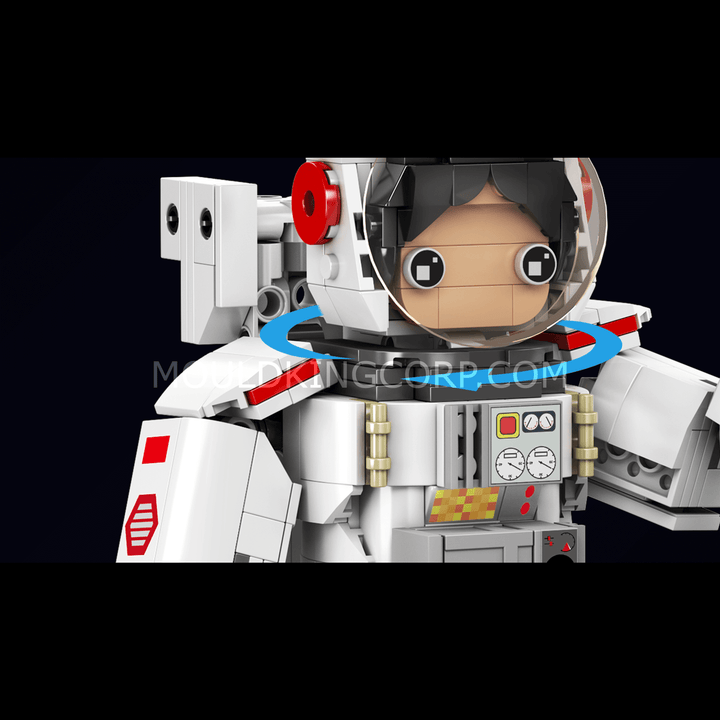 Mallenkoning 13136 Astronaut Robot Bouwspeelgoed Set | 493 PCS