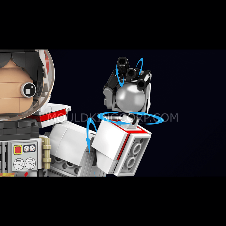 Mallenkoning 13136 Astronaut Robot Bouwspeelgoed Set | 493 PCS