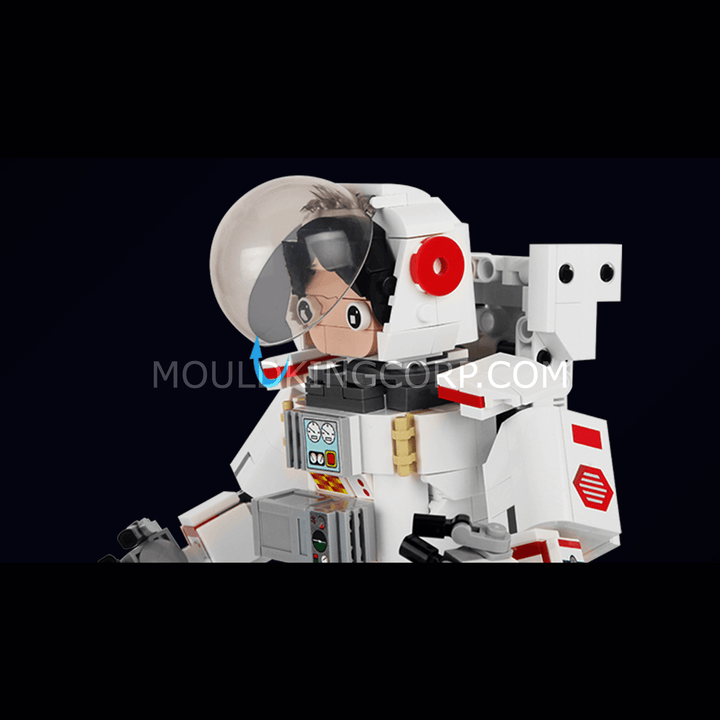 Mallenkoning 13136 Astronaut Robot Bouwspeelgoed Set | 493 PCS