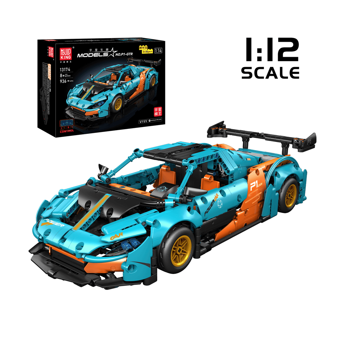 Mould King 13174 P1-GTR Sportwagen-Modellbausatz | 936 PCS