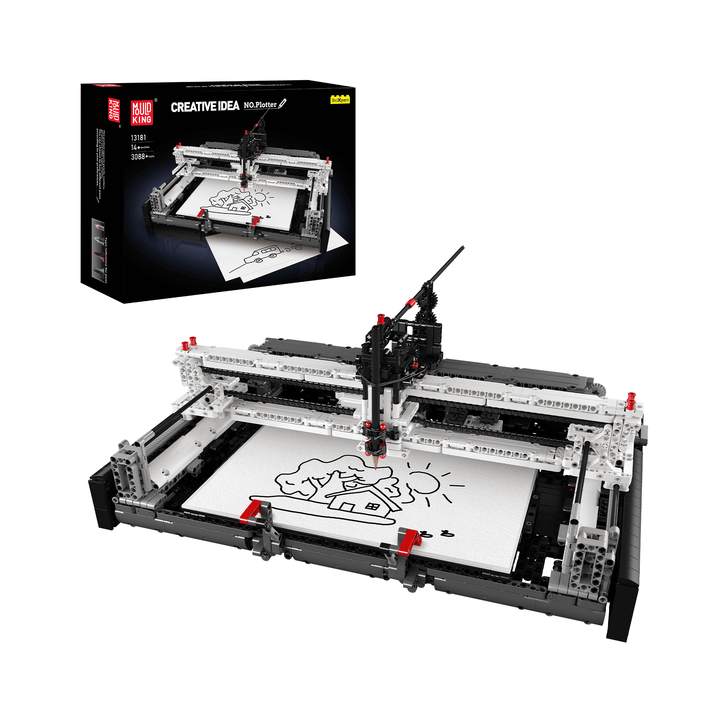 Mould King 13181 Electric Pen Plotter Building Set | 3,088 PCS