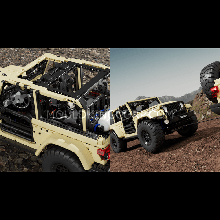 Mould King 13184 Ferngesteuerter Offroad-Wrangler-Bausatz | 3.621 Teile