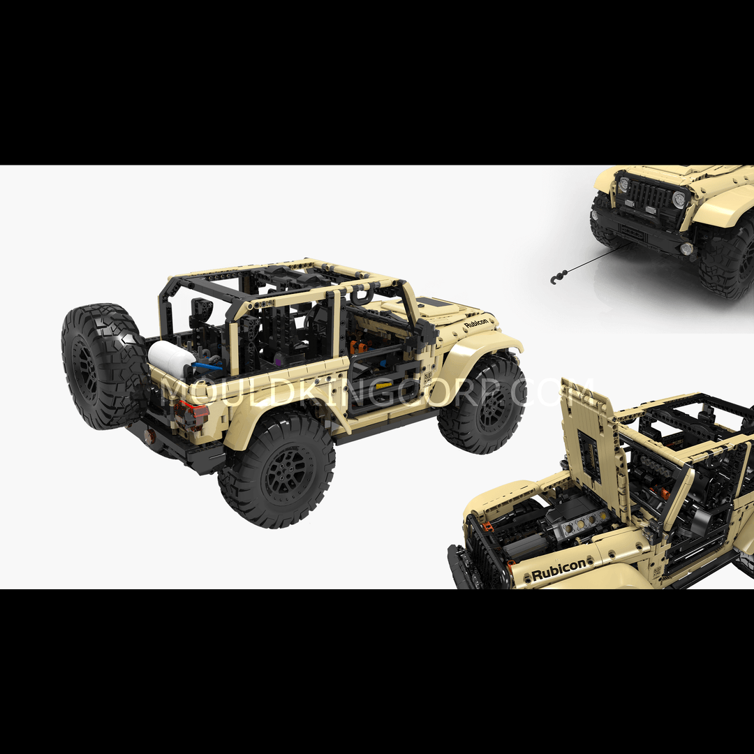 Mould King 13184 Ferngesteuerter Offroad-Wrangler-Bausatz | 3.621 Teile