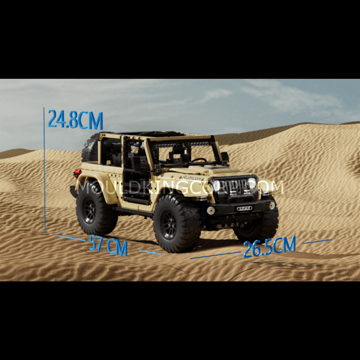 Mould King 13184 Ferngesteuerter Offroad-Wrangler-Bausatz | 3.621 Teile