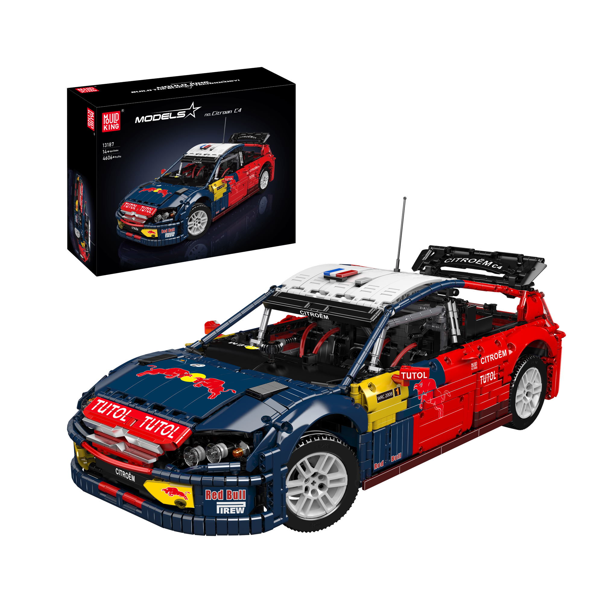 Mould King 13187 Ultimate French C4 Rally Car Model Building Set | 4,6 ...