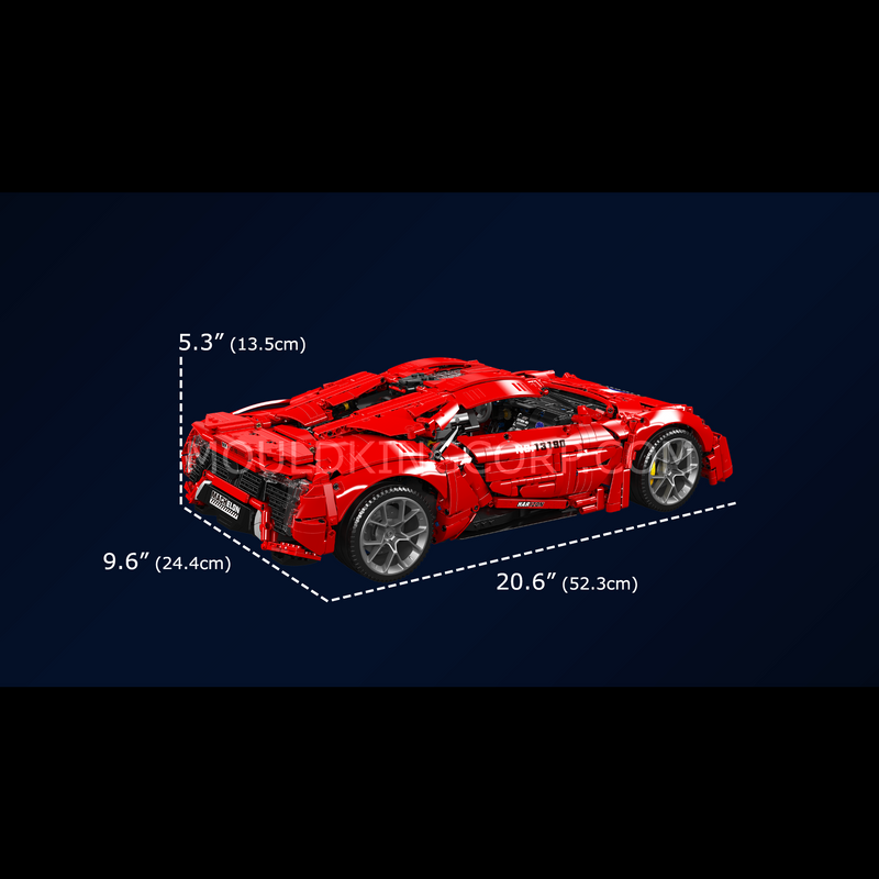 Voiture hypersport télécommandée Mould King 13190 Lykan | 4 070 pièces