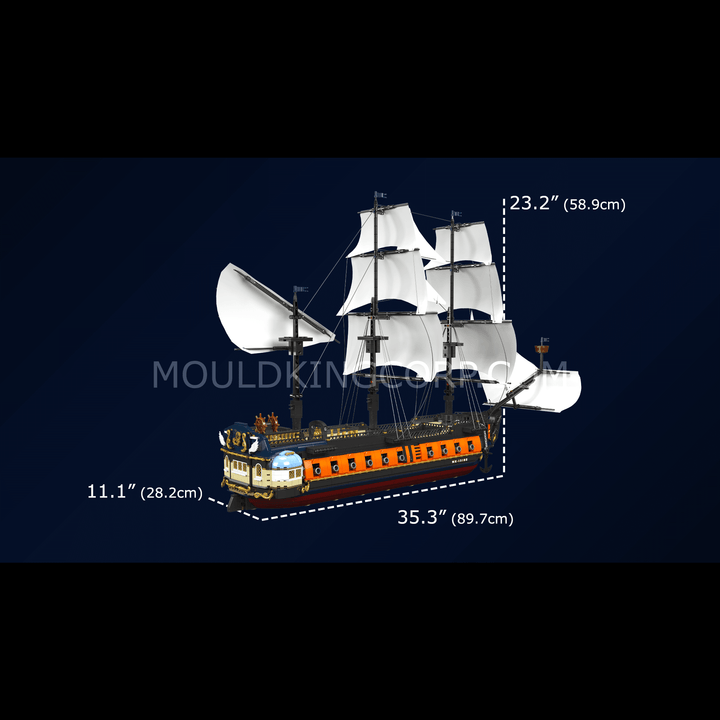 Mould King 13192 Imperial Frigate Modellbausatz | 3.580 Teile