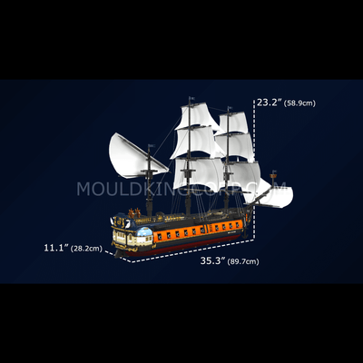 Mould King 13192 Imperial Frigate Model Building Set | 3,580 Pcs