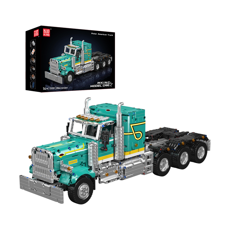 Mould King 13201 Remote Controlled Peter American Truck Building Set | 2,064 Pcs