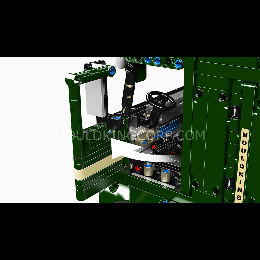 Mould King 13202 Amerikanischer Frontlenker-Truck aus den 1970er Jahren | 2.181 Teile