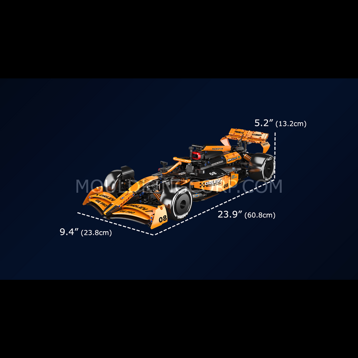 Mould King 13208 1:8 Scale MCL Racing Car Model Building Set | 1,480 PCS