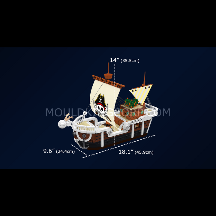 Mould King 13223 Skull Flag Pirate Galleon Building Set | 2,313 Pcs