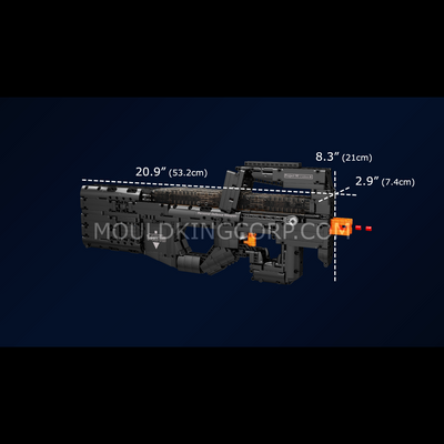 Mallenkoning 14018S P90 Submachine Bouwspeelgoed Set | 1.589 pcs