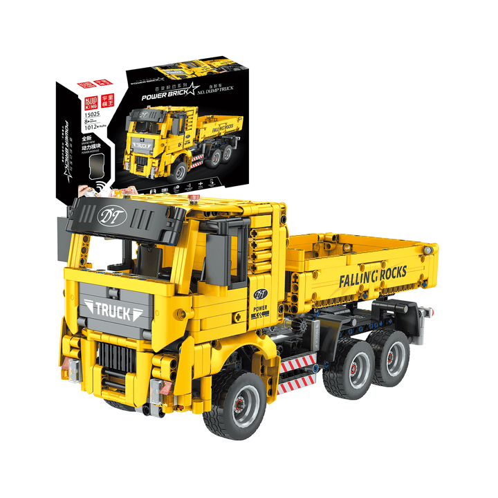 Ensemble de construction de camion à benne basculante télécommandé MOULD KING 15025 | 1 012 pièces