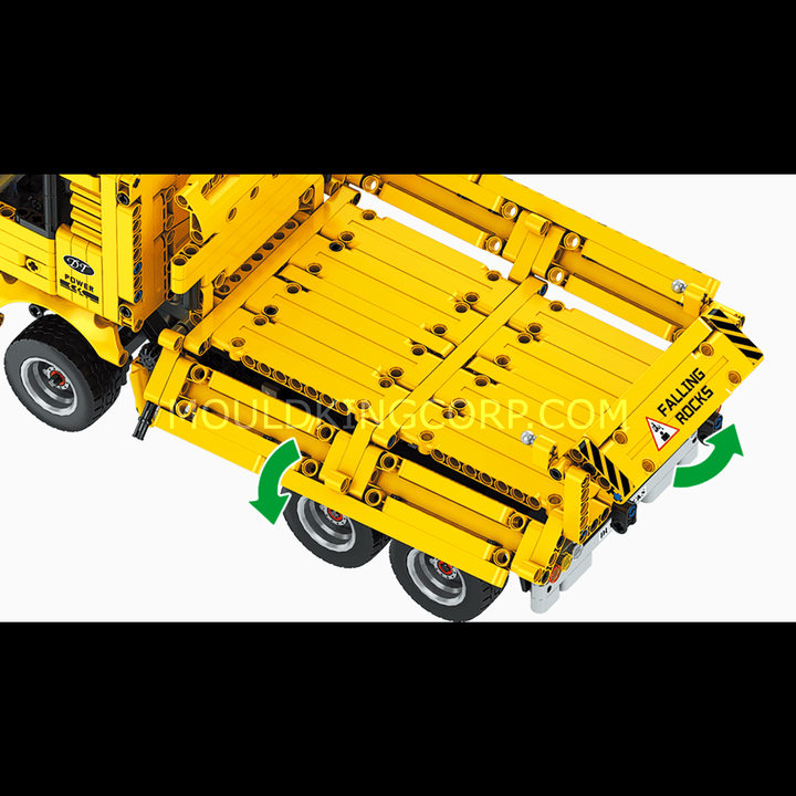 Ensemble de construction de camion à benne basculante télécommandé MOULD KING 15025 | 1 012 pièces