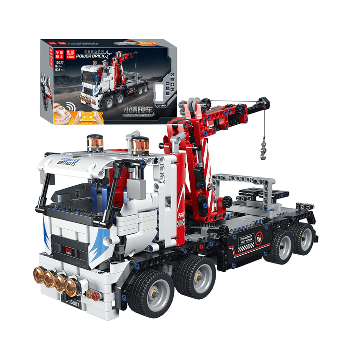 Ensemble de construction de camion de remorquage télécommandé MOULD KING 15027 | 938 pièces