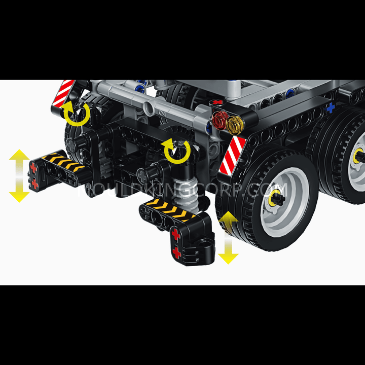 Ensemble de construction de camion de remorquage télécommandé MOULD KING 15027 | 938 pièces