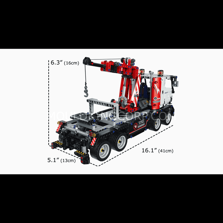 Ensemble de construction de camion de remorquage télécommandé MOULD KING 15027 | 938 pièces