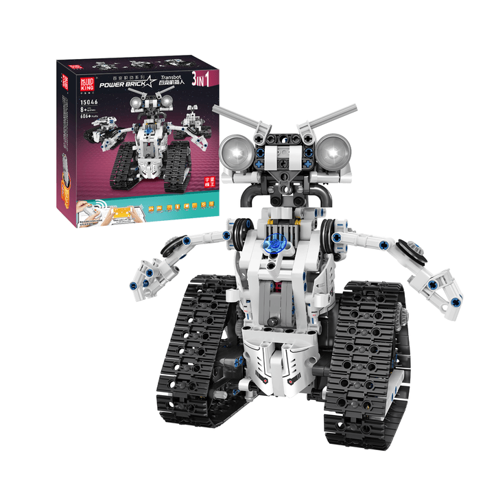 Mallenkoning 15046 De STEM 3-in-1 RC Variety Robot Bouwset | 606 stuks