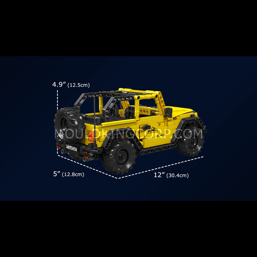 Mould King 15058 Wrangler Off-road Car Model Building Set | 746 Mould King 15058 Wrangler Off-road Car Model Building Set | 746