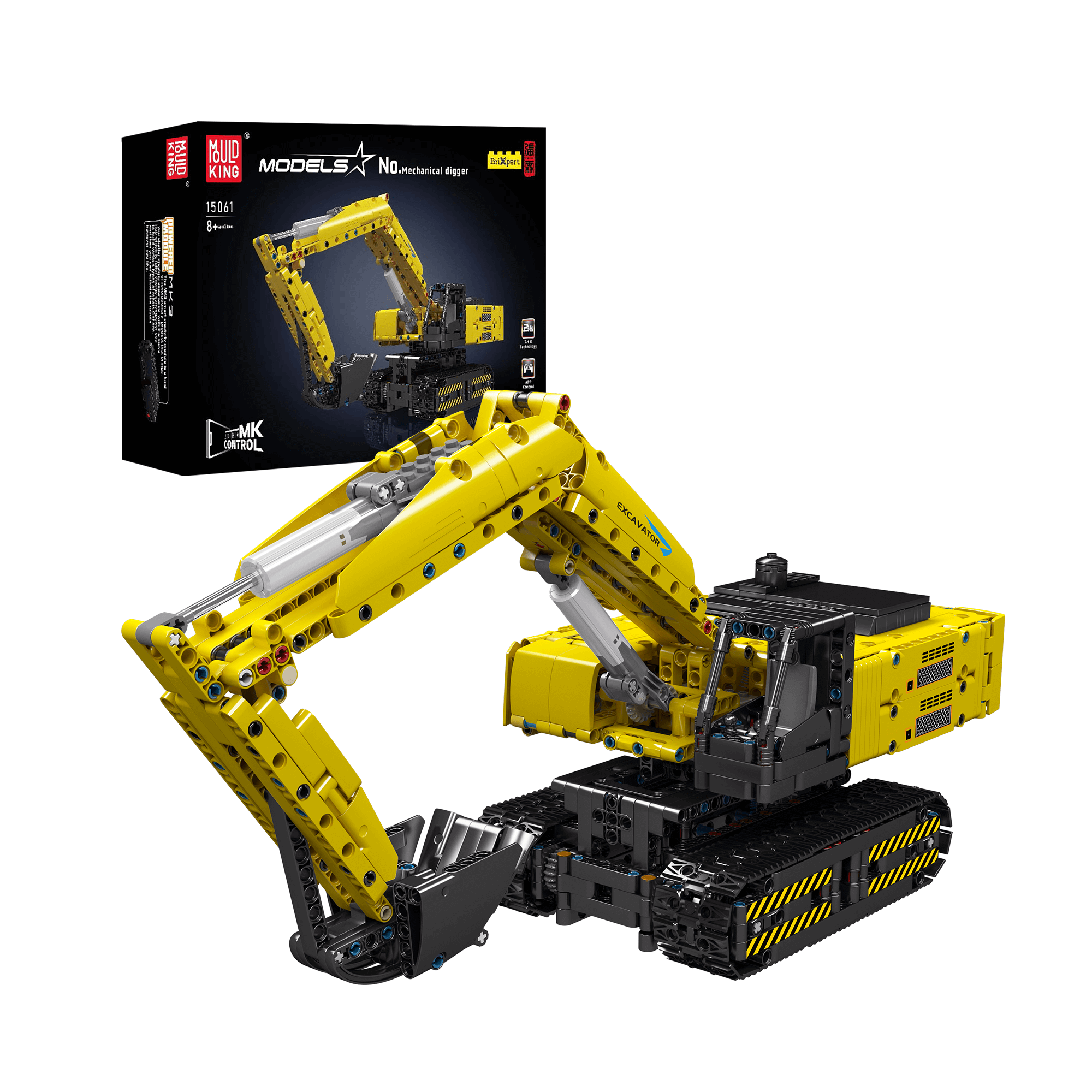Mould King 15061/15062 Excavator Remote Controlled Building Set ...
