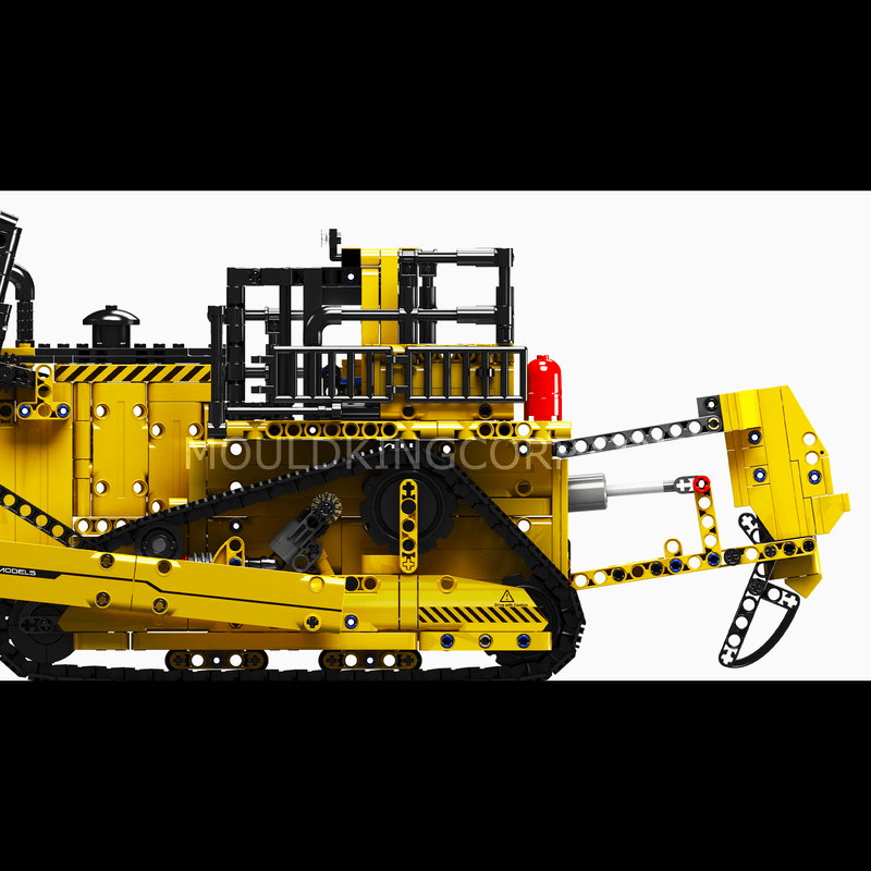 Mould King 17024 Teknik bulldozer byggstenar, teknik fjärrstyrd bulldozer  med motorer, 1 003 delar 2,4 G 1:20 motoriserade bulldozer klämbyggstenar :  : Leksaker