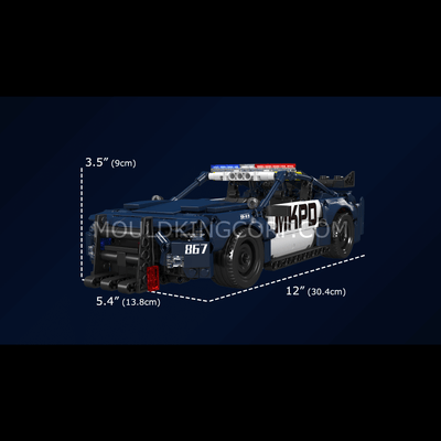 Mould King 15073 Mustang Polizeiauto Bausatz | 786 Teile