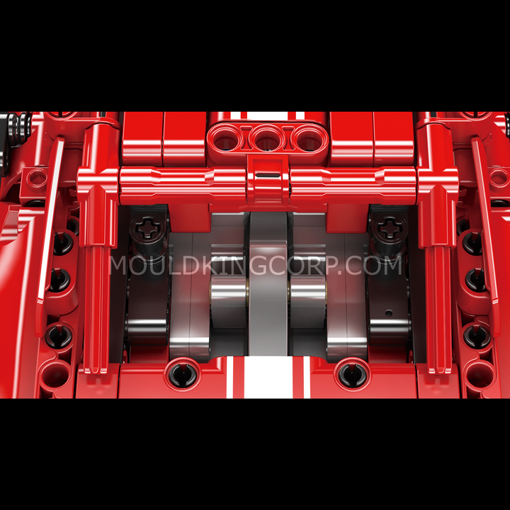 Mould King 15080S Challenger American Muscle Car Modellbausatz | 763 Teile