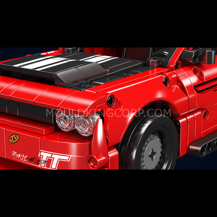 Mould King 15080S Challenger American Muscle Car Modellbausatz | 763 Teile