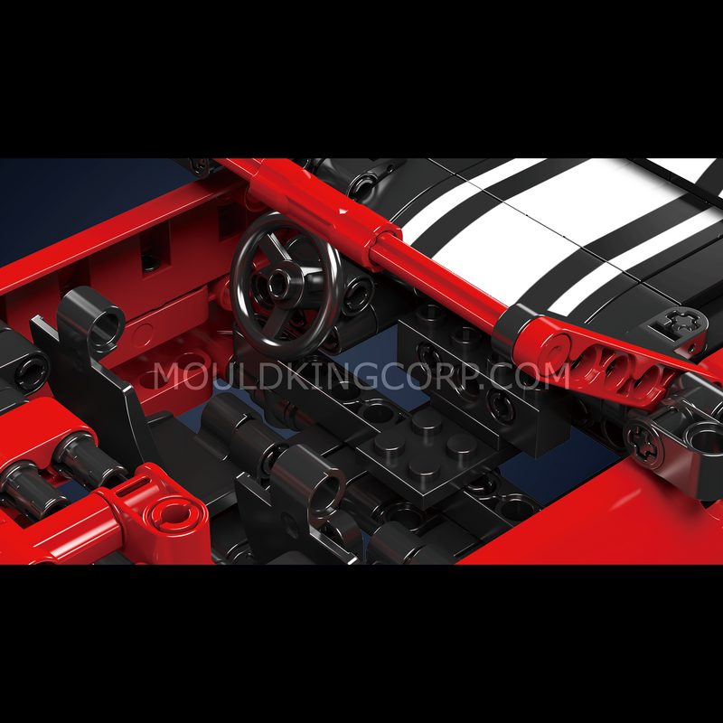 Mould King 15080 Challenger American Muscle Car Model Building Set | 736 PCS