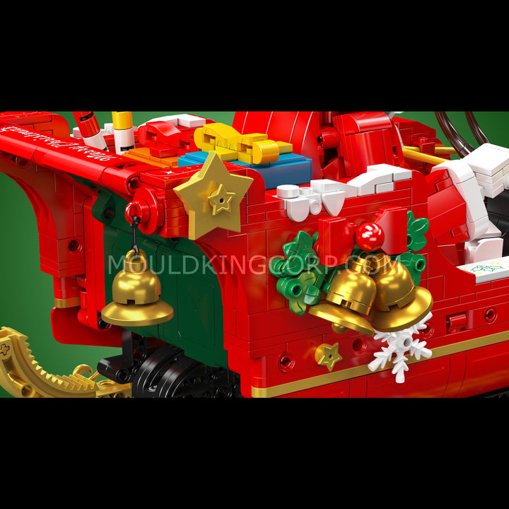 Mould King 15098 Remote Control Santa's Sleigh Building Set | 1,493 Pcs