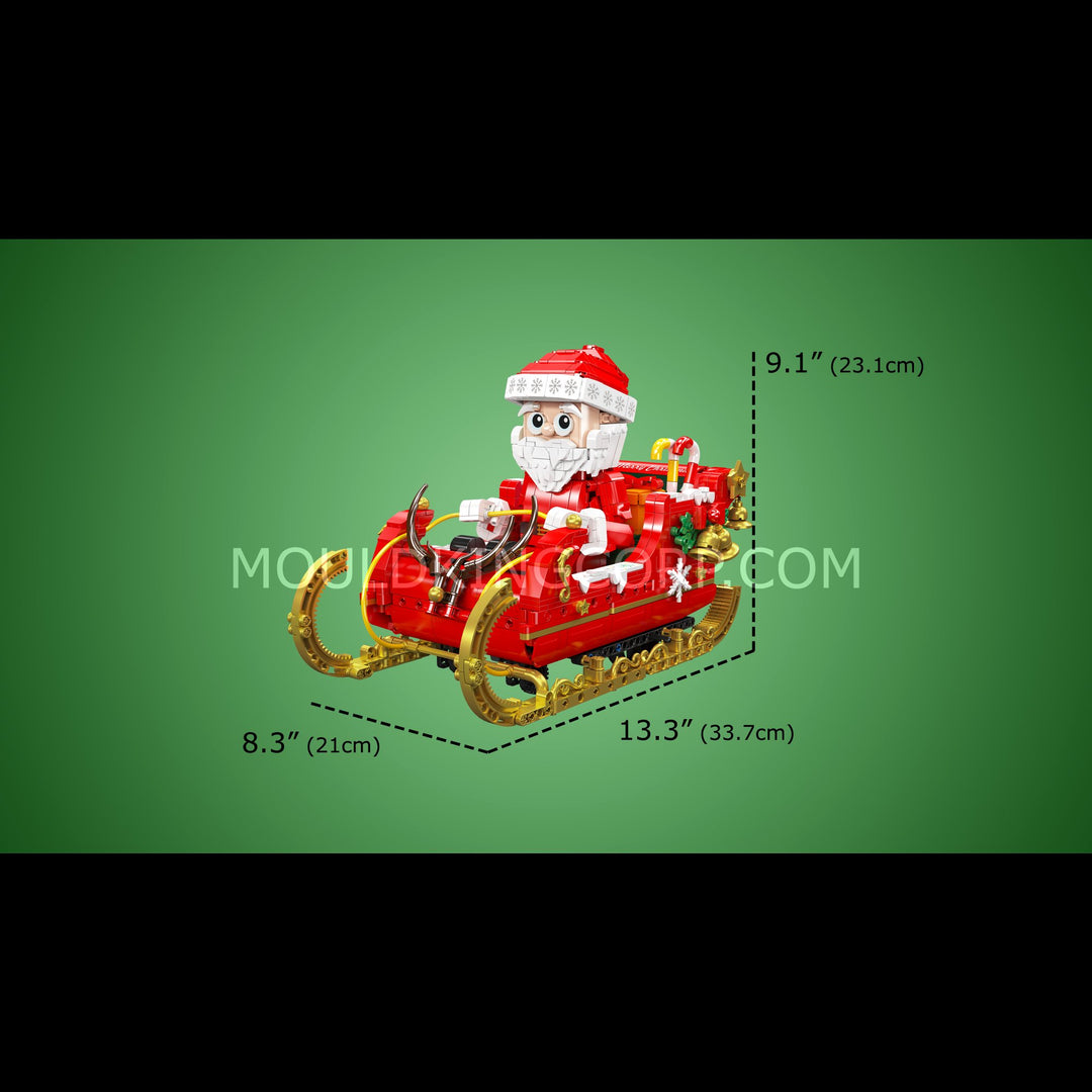 Mould King 15098 Remote Control Santa's Sleigh Building Set | 1,493 Pcs