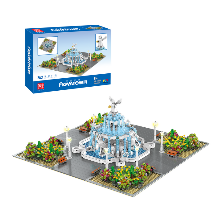 Mould King 16003 Angel Fountain Plaza Building Set | 2,960 Pcs