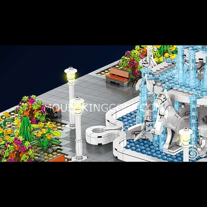 Mould King 16003 Angel Fountain Plaza Building Set | 2,960 Pcs