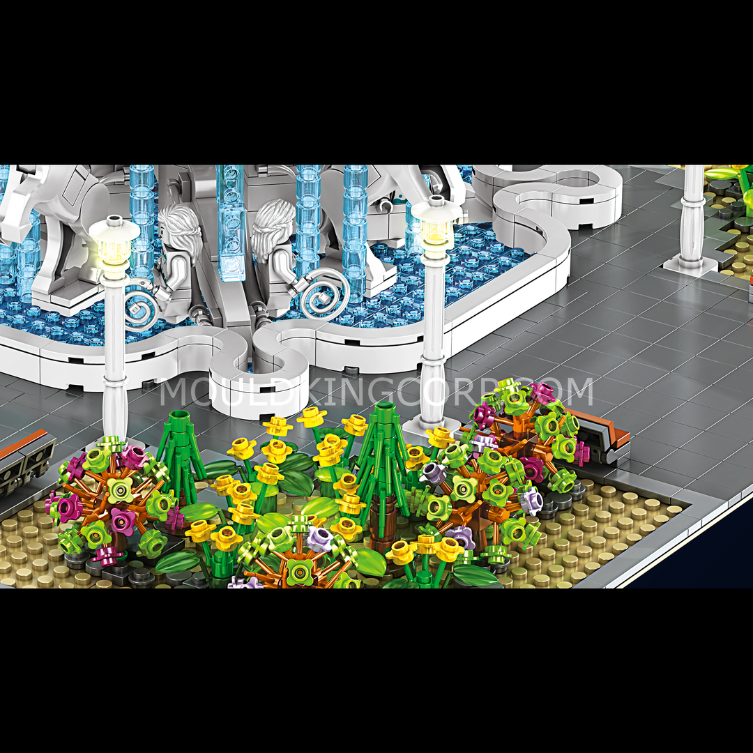 Mould King 16003 Angel Fountain Plaza Building Set | 2,960 Pcs