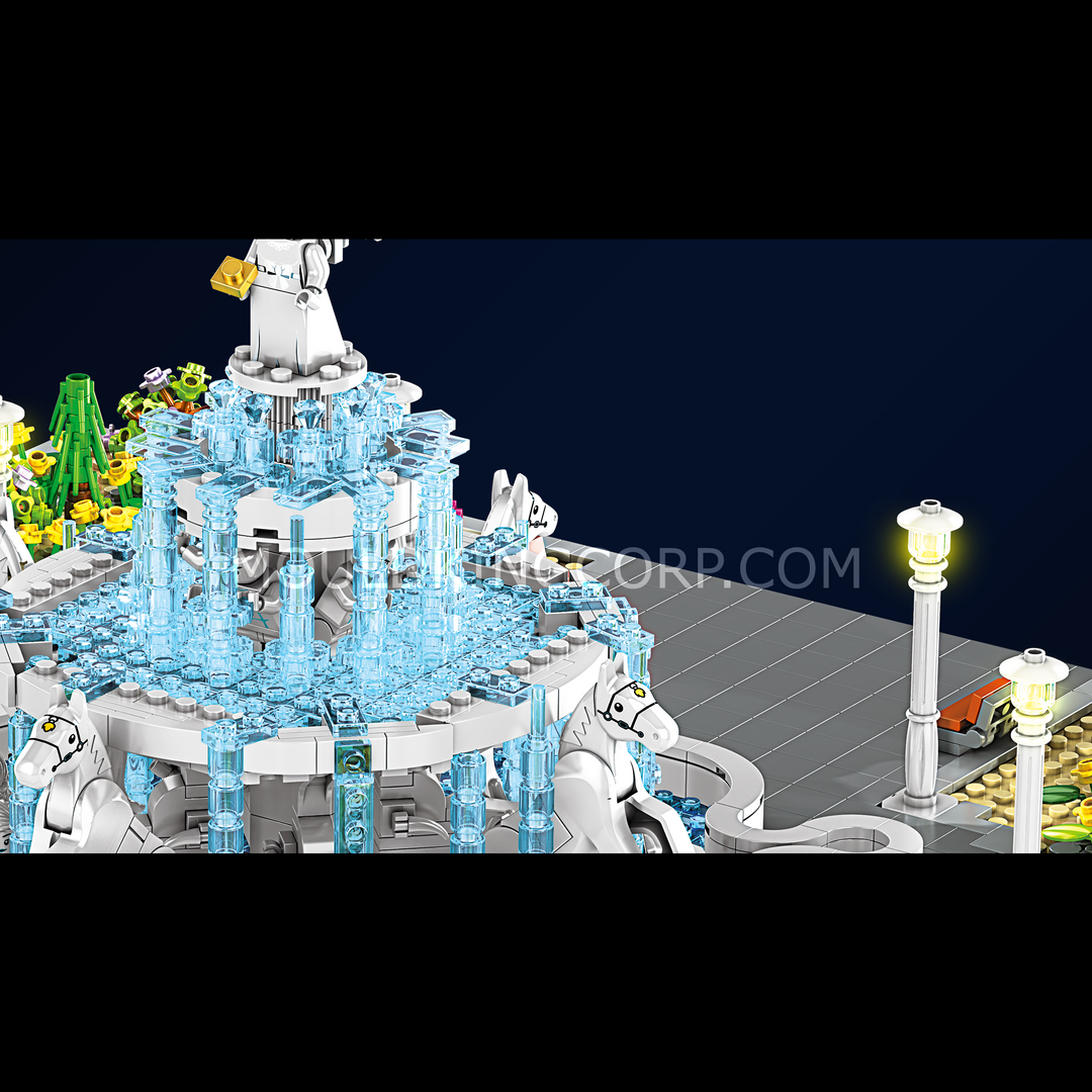 Mould King 16003 Angel Fountain Plaza Building Set | 2,960 Pcs