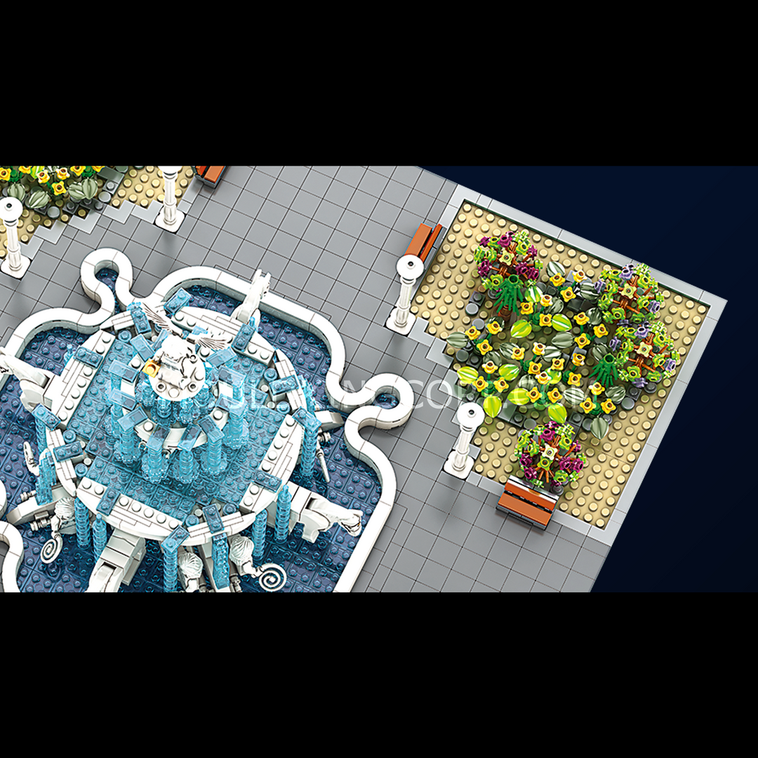 Mould King 16003 Angel Fountain Plaza Building Set | 2,960 Pcs