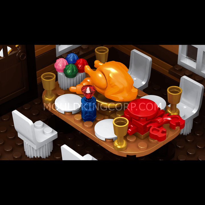 Mallenkoning 16011 kersthut sneeuwhuisje bouwset | 3.693 stuks