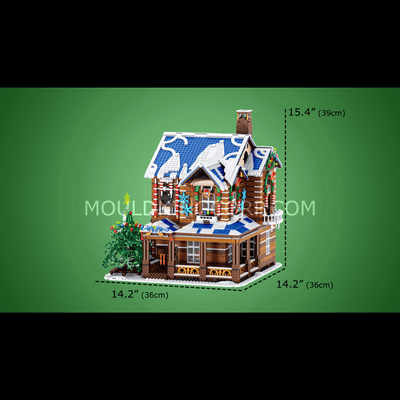 Mould King 16011 Christmas Cabin Snow House Building Set | 3,693 PCS