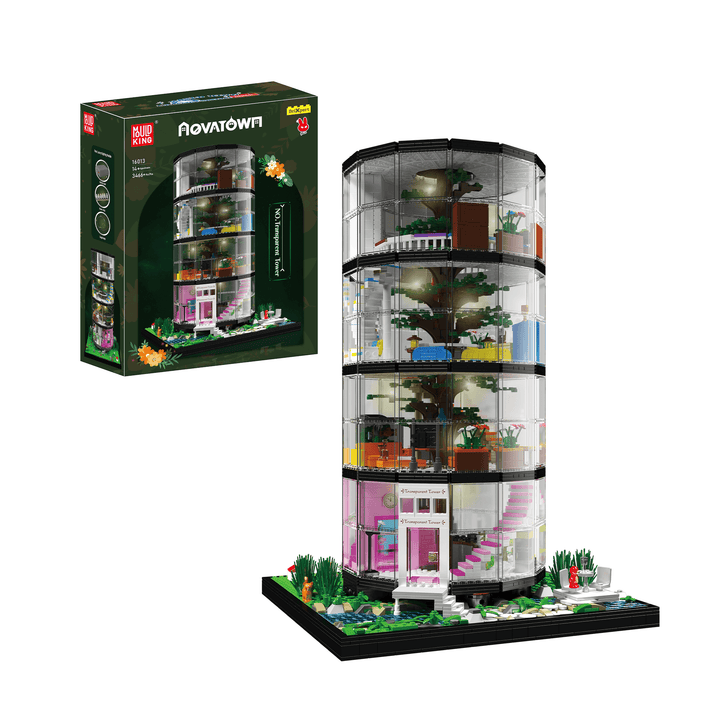 Mallenkoning 16013 Transparante Urban Oasis Bouwset | 3.466 Stuks
