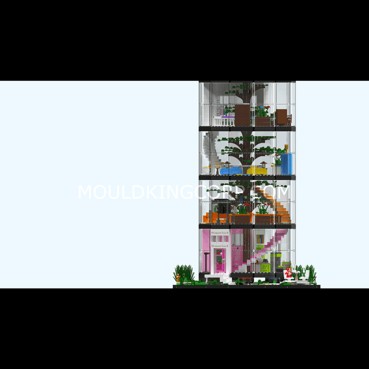 Mallenkoning 16013 Transparante Urban Oasis Bouwset | 3.466 Stuks