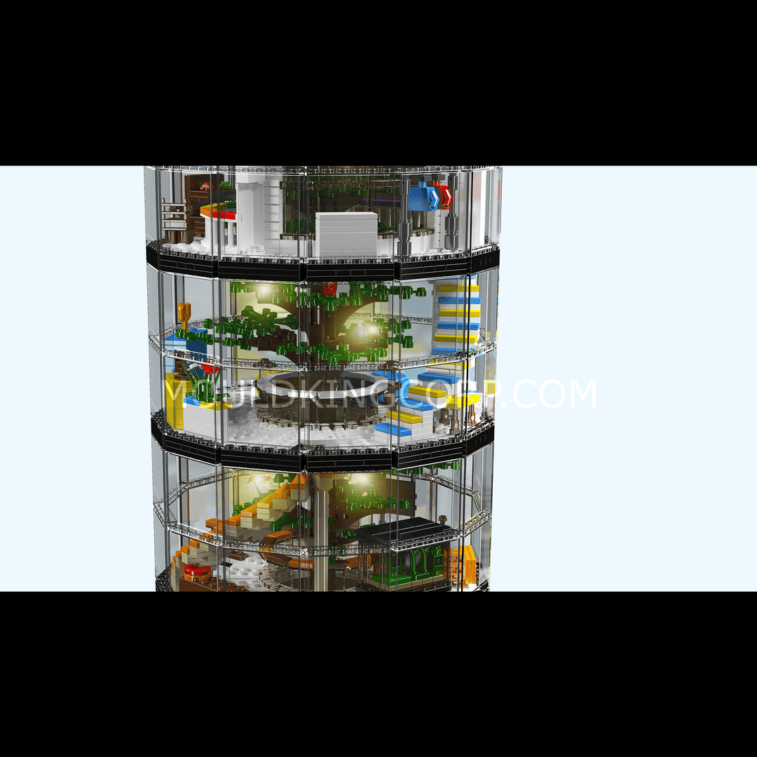 Mallenkoning 16013 Transparante Urban Oasis Bouwset | 3.466 Stuks