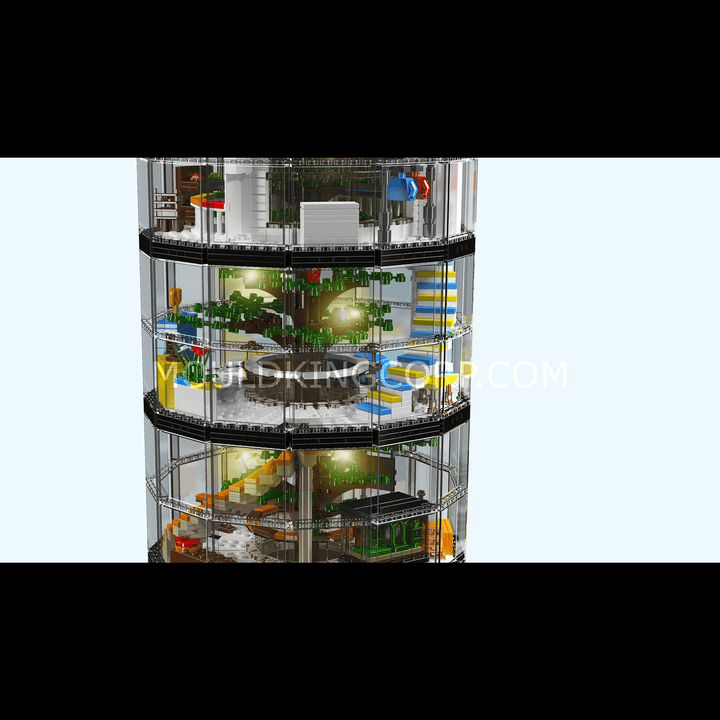 Mallenkoning 16013 Transparante Urban Oasis Bouwset | 3.466 Stuks