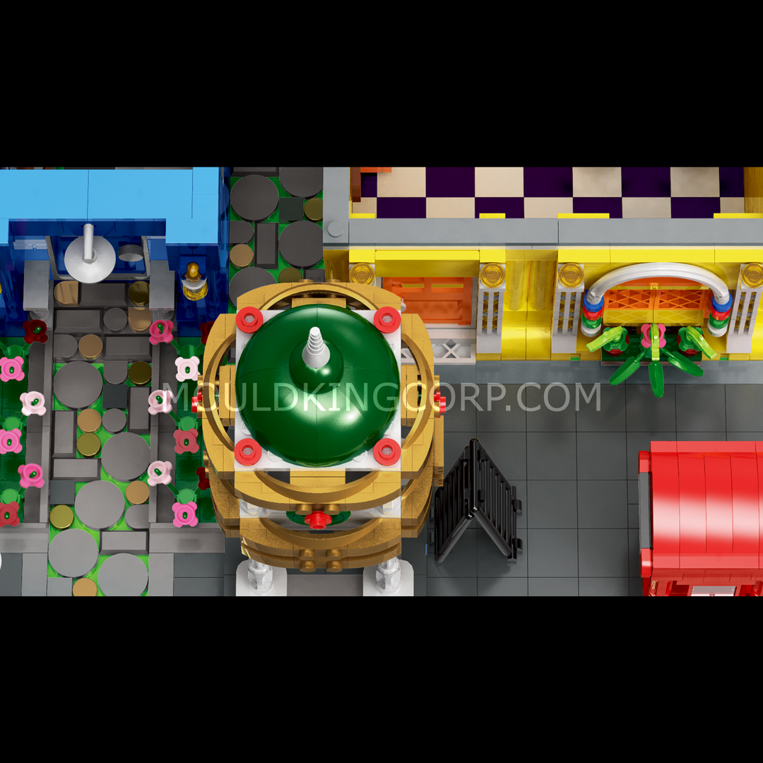 Mould King 16031 Small Town Barbershop Building Set | 3,096 Pcs