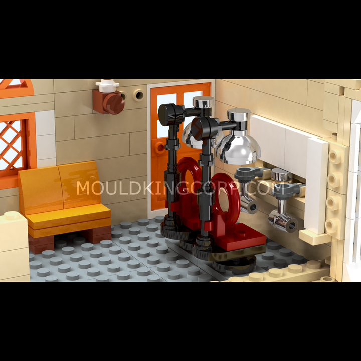 Mould King 16031 Small Town Barbershop Building Set | 3,096 Pcs