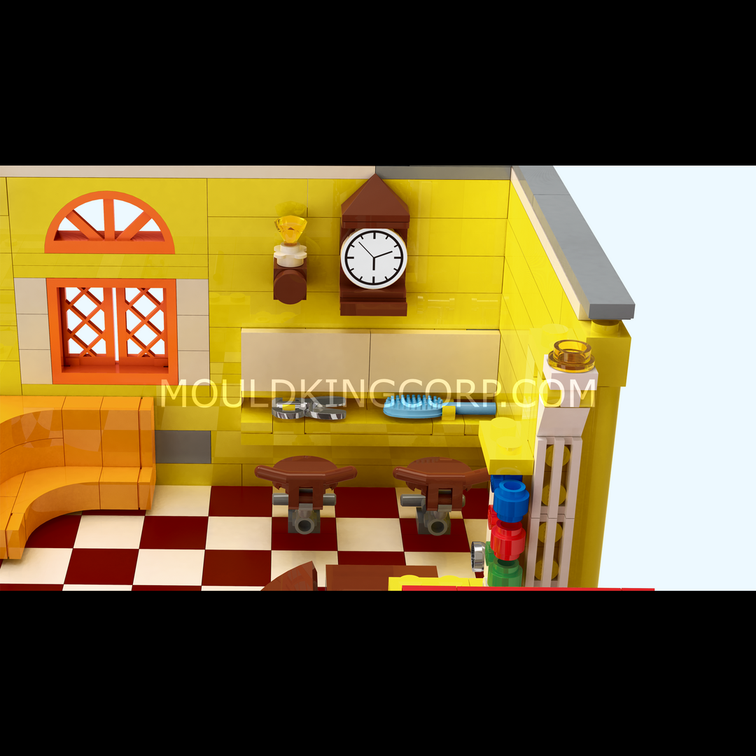 Mould King 16031 Small Town Barbershop Building Set | 3,096 Pcs